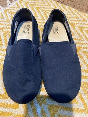 TOMS Navy Shoes